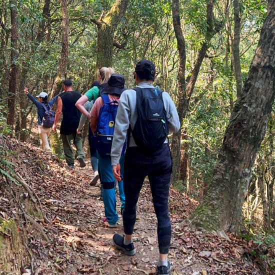 before and after trekking in Nagarkot